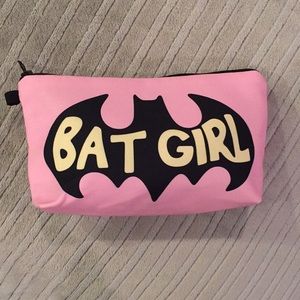 Batgirl Cosmetic Travel Makeup Bag/New